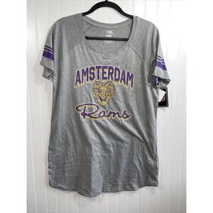 Pel Athletic - Women's Amsterdam Rams V-Neck T-Shirt - Size X-Large